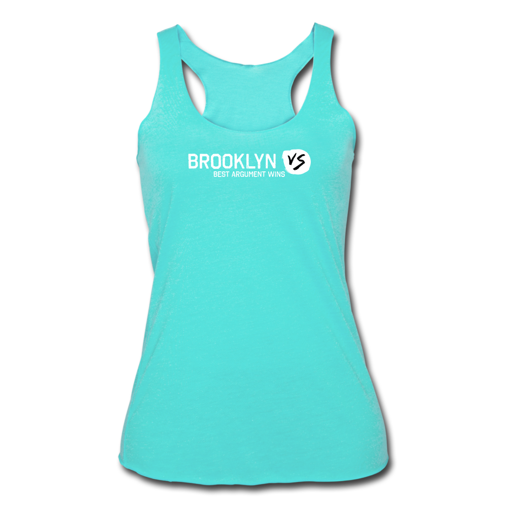 Women’s Tri-Blend Racerback Tank - turquoise