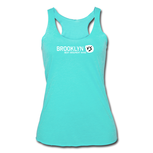 Women’s Tri-Blend Racerback Tank - turquoise