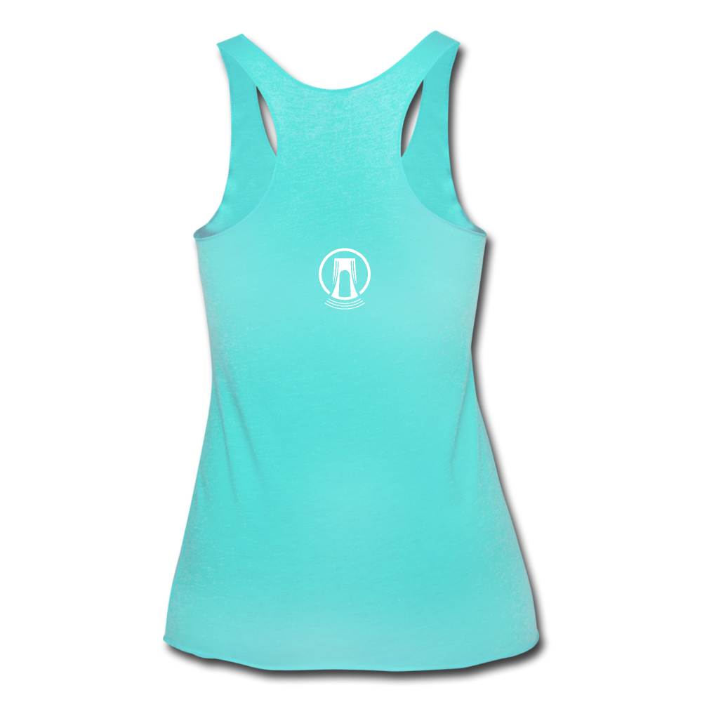 Women’s Tri-Blend Racerback Tank - turquoise