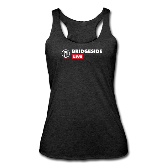 Women’s Tri-Blend Racerback Tank - heather black