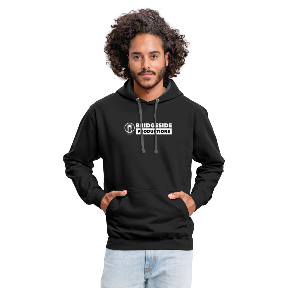 Bridgeside Productions Contrast Hoodie - black/asphalt