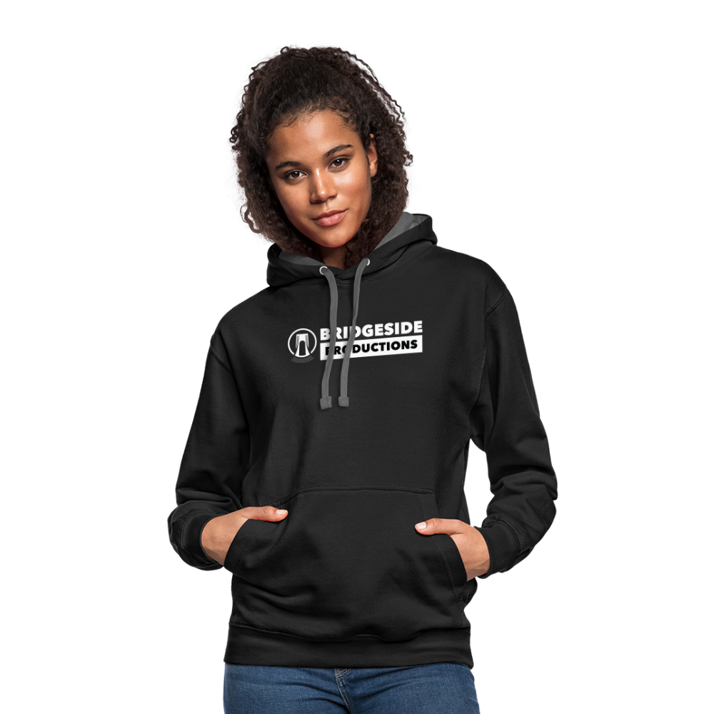 Bridgeside Productions Contrast Hoodie - black/asphalt