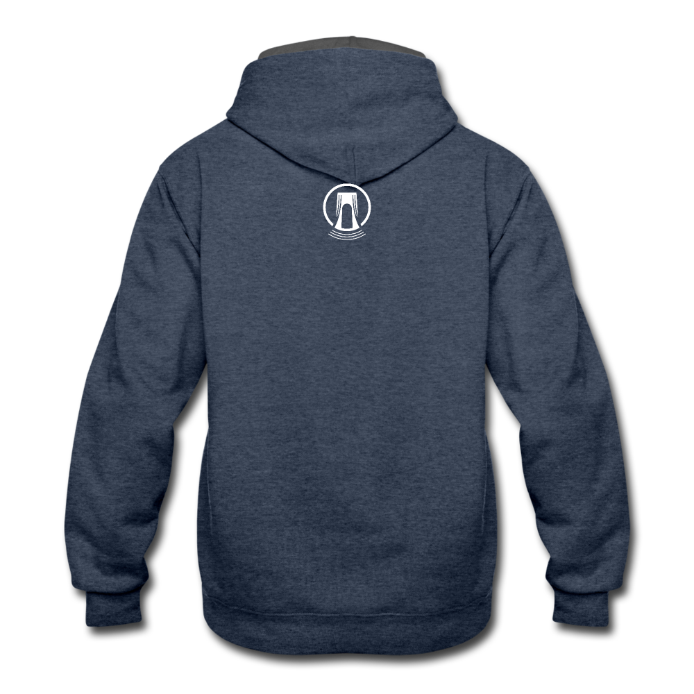 Bridgeside Productions Contrast Hoodie - indigo heather/asphalt