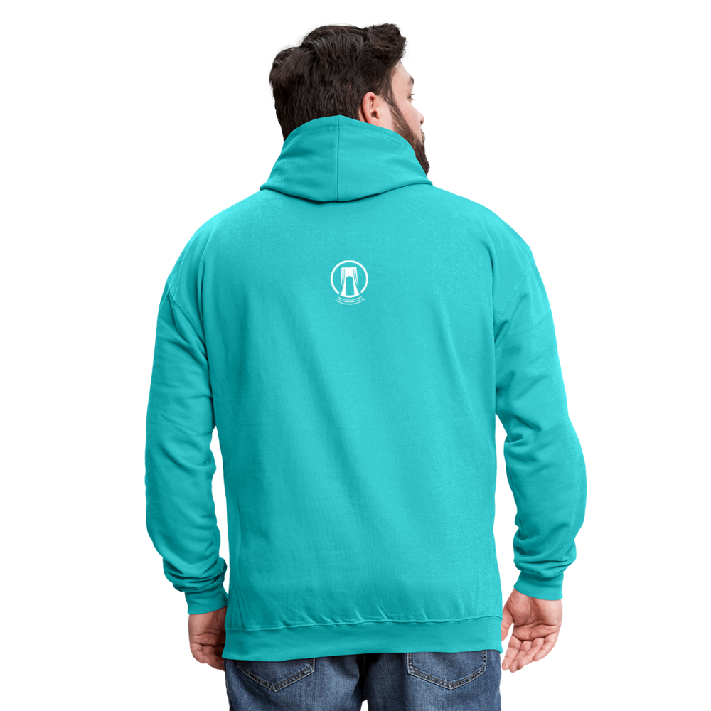 Bridgeside Productions Contrast Hoodie - scuba blue/asphalt