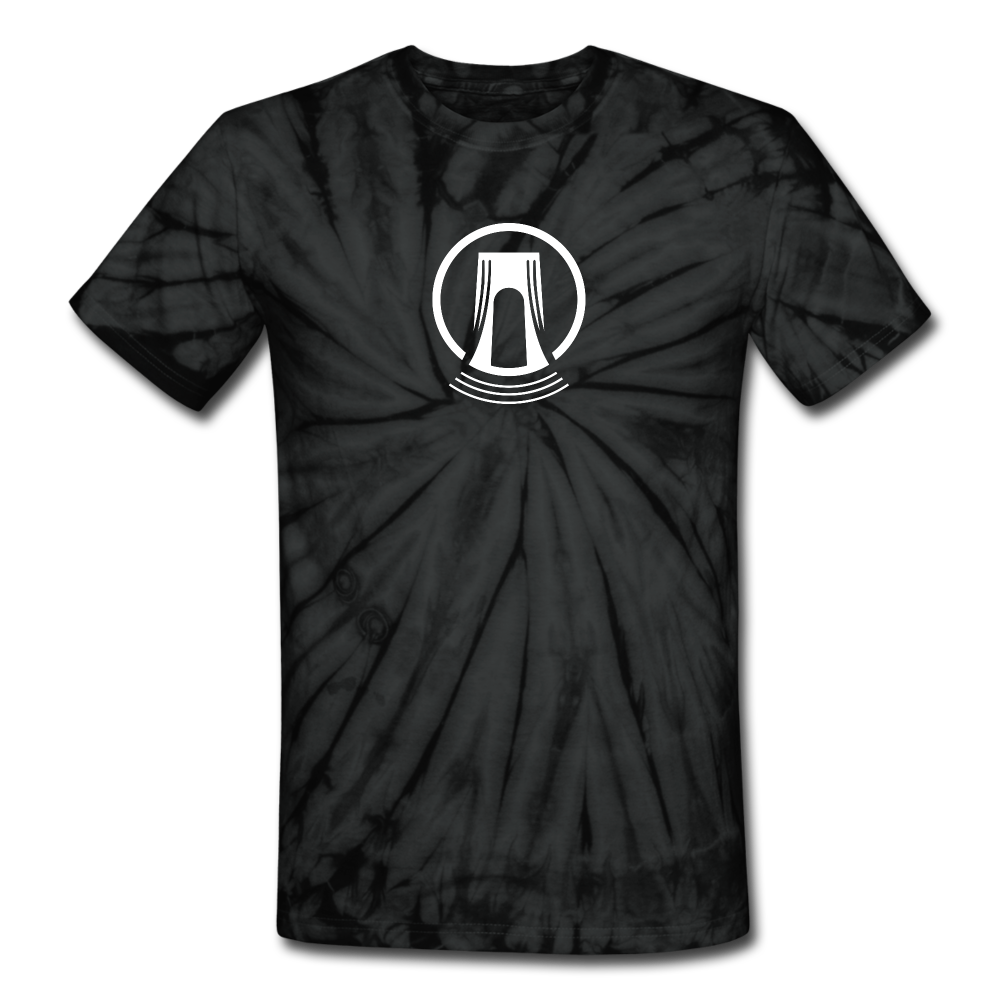 Bridgeside Productions Unisex Tie Dye T-Shirt - spider black