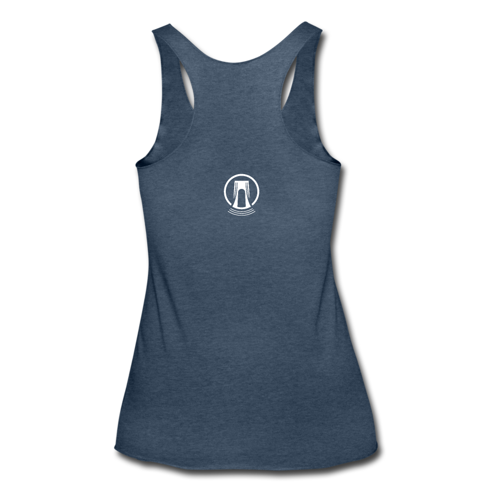 Bridgeside Productions Women’s Tri-Blend Racerback Tank - heather navy