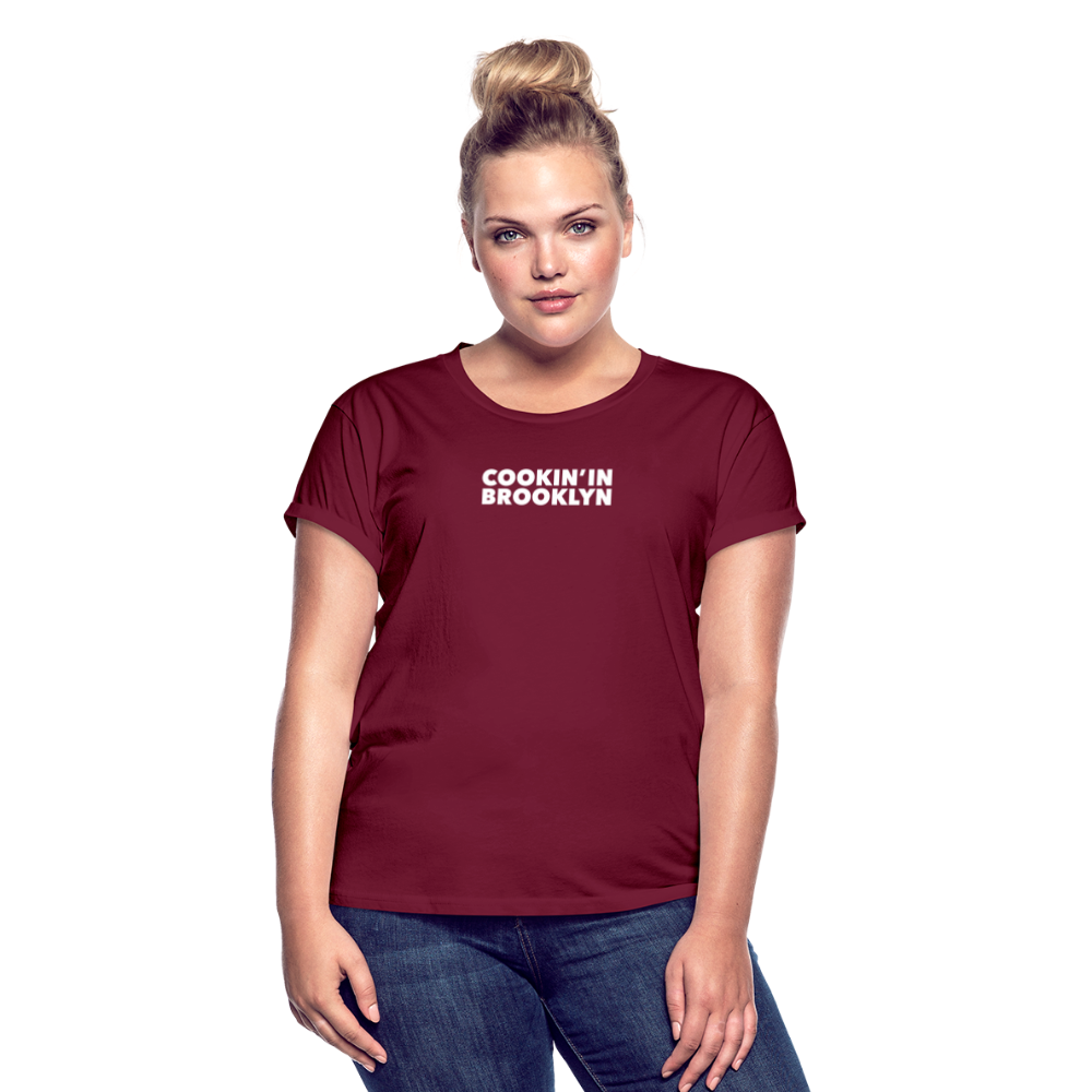 Women's Relaxed Fit T-Shirt - burgundy