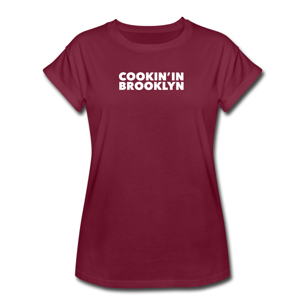 Women's Relaxed Fit T-Shirt - burgundy