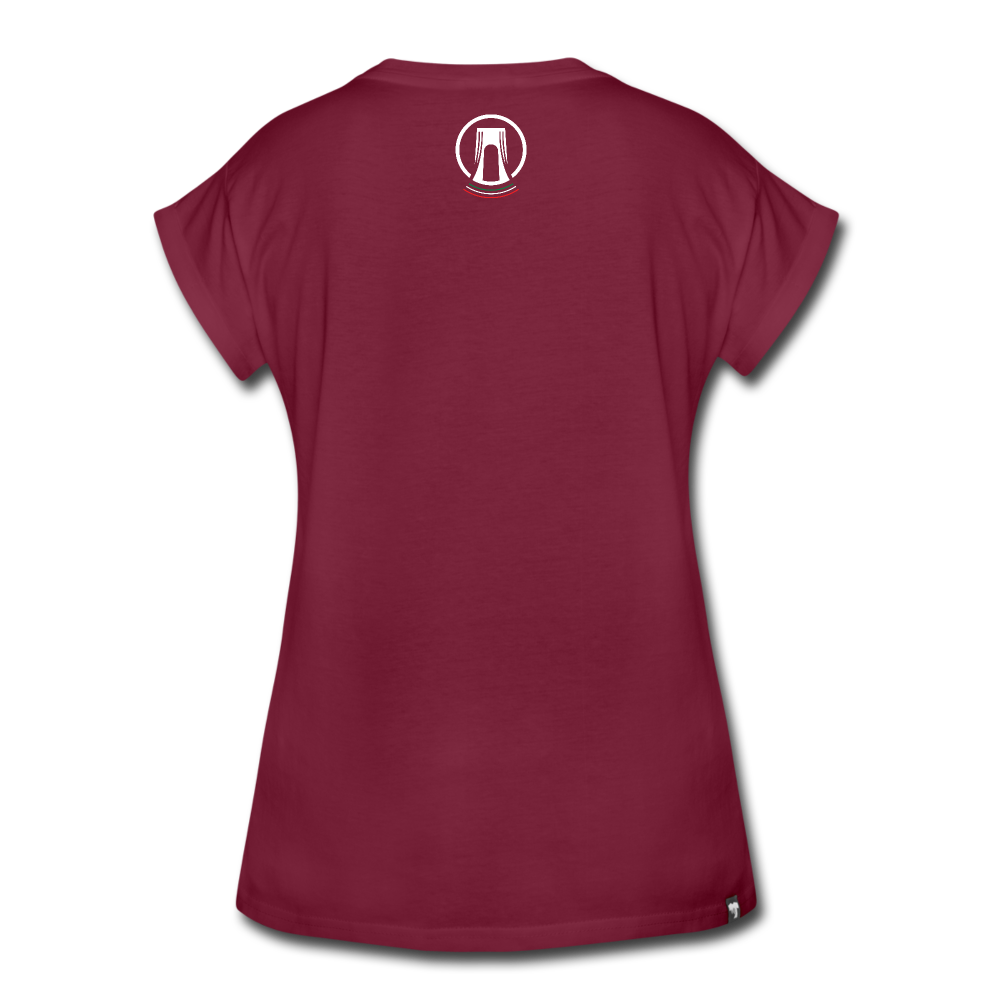 Women's Relaxed Fit T-Shirt - burgundy