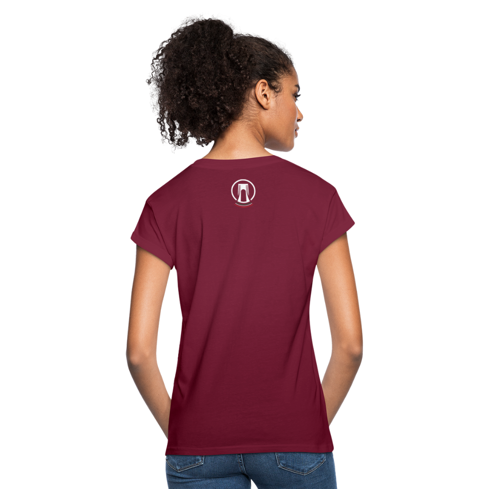 Women's Relaxed Fit T-Shirt - burgundy