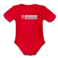 Bridgeside Productions Organic Short Sleeve Baby Bodysuit - red