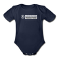 Bridgeside Productions Organic Short Sleeve Baby Bodysuit - dark navy