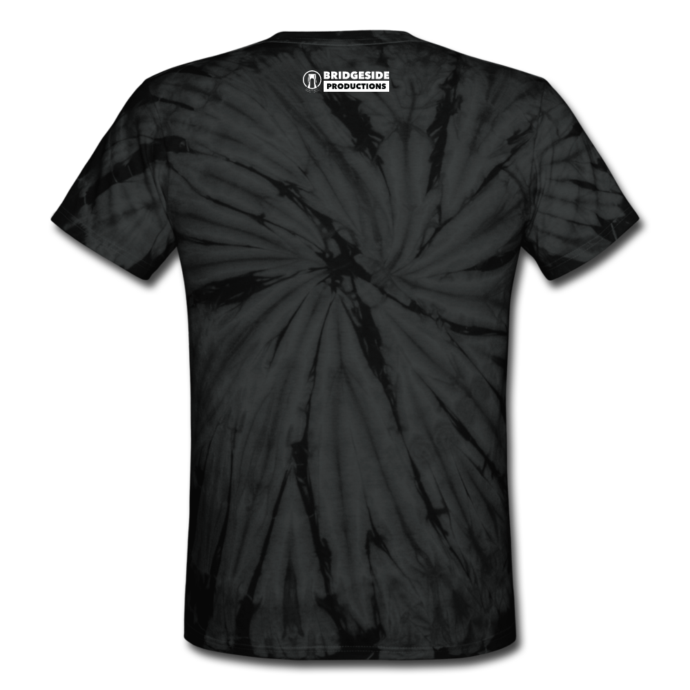 Bridgeside Productions Unisex Tie Dye T-Shirt - spider black
