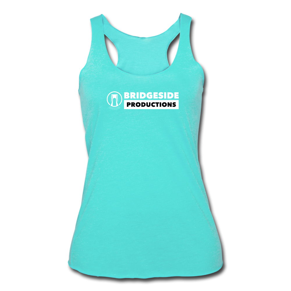 Bridgeside Productions Women’s Tri-Blend Racerback Tank - turquoise