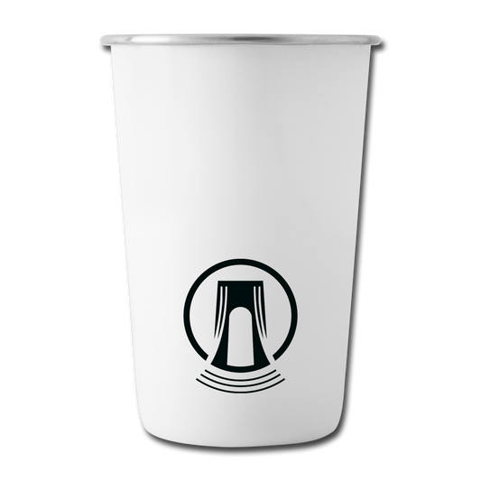 Bridgeside Stainless Steel Pint Cup - white