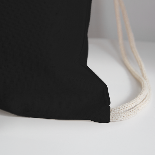 Bridgeside Cotton Drawstring Bag - black