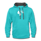 Pick 'Em Contrast Hoodie - scuba blue/asphalt