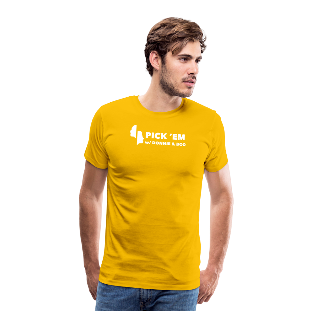 Pick 'Em Men's Premium T-Shirt - sun yellow