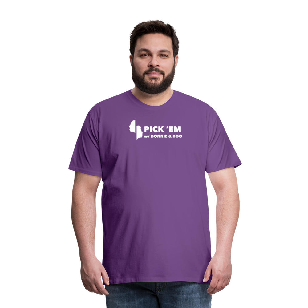 Pick 'Em Men's Premium T-Shirt - purple