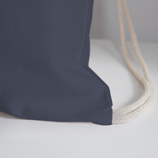 Pick 'Em Cotton Drawstring Bag - navy